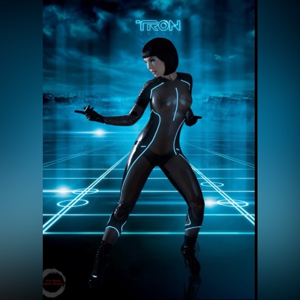 Tron Legacy Latex Catsuit Size Small